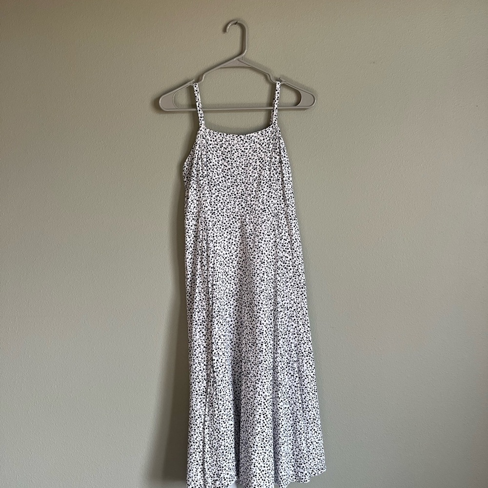 GAP Black and White Patterned Midi Dress